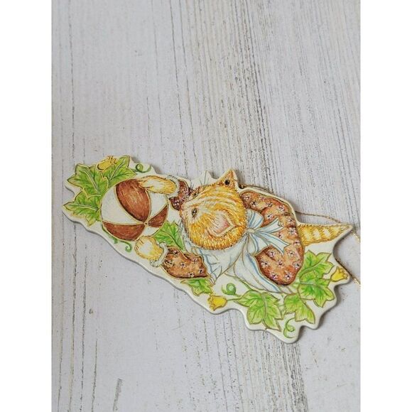 Kitty cucumber 1984 cat ball garden ornament Xmas decor - Picture 4 of 4